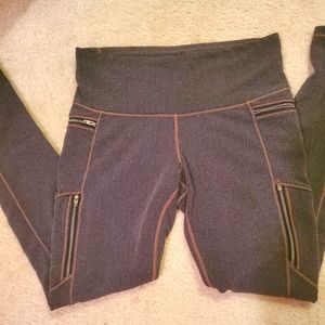 Athleta yoga leggings with zipper